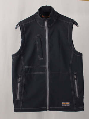 Ariat Rebar Vest Mens Full Zip NEW Black L XL 2XL 3XL 4XL
