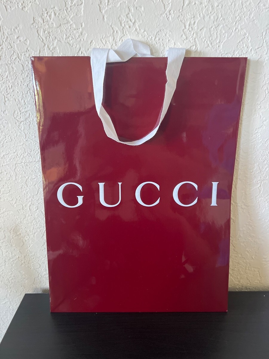 Authentic Gucci Maroon Red SHOPPING BAG 14