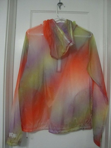 Victorias Secret Sport Half Zip Anorak Jacket Wind breaker Rainbow Large NWT - Picture 2 of 3
