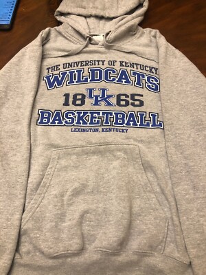 The Majestic Section 101 University Of Kentucky Wildcats Basketball Grey  Hoodie