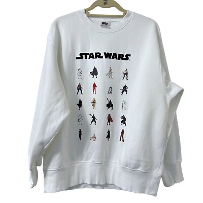 GU Star Wars Men’s Oversized Crewneck Action Figure Sweatshirt Size L
