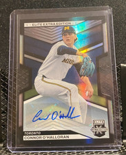 Connor O'Halloran 2023 Elite Extra Die-Cut Auto #319/399 - Blue Jays