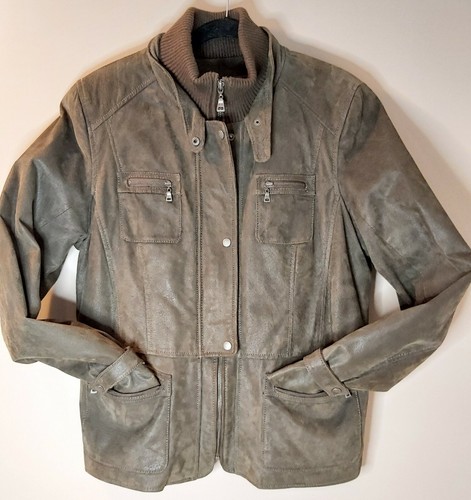 Danier Suede/Leather Biker Jacket Full 