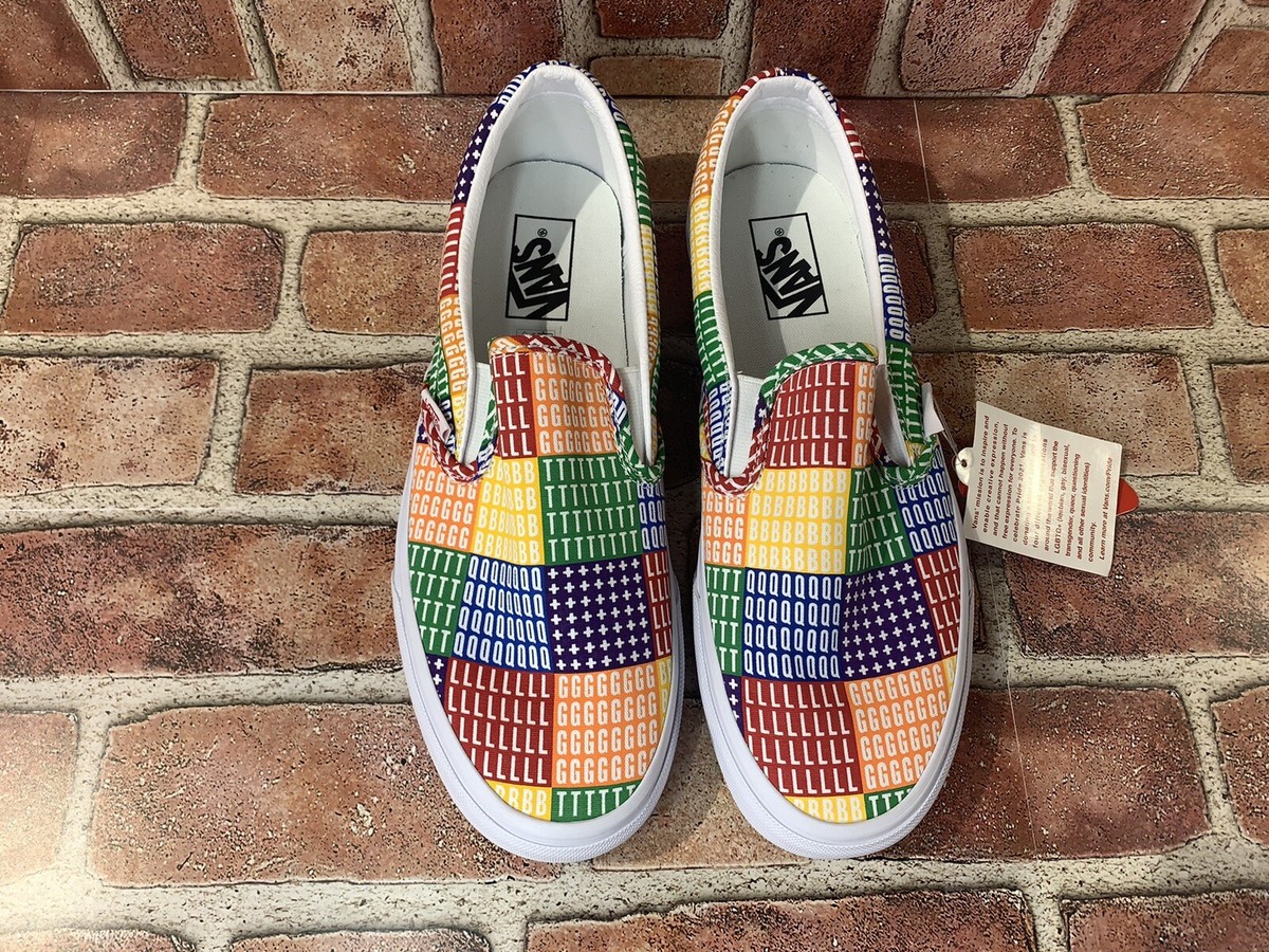 VANS Classic Slip On PRIDE LGBTQ+ Men Women Multicolor 