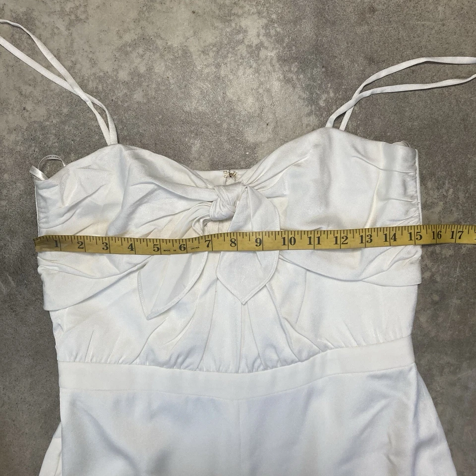 Mono Rachel Zoe Mujer 8 Blanco Bridgette Sin Mangas Pierna Ancha Día Fiesta Foto 2 de 4