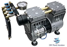 NEW 3/4hp Aeration PUMP for Deep Ponds with Manifold/Gauge/feet/filter/Capacitor