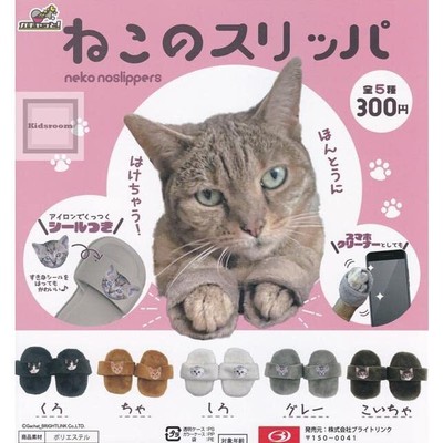 Katzen Hausschuhe Alle 5 verschiedene Set Gashapon Spielzeug