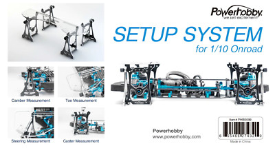 Powerhobby Camber/ Toe / Steering/ Caster Measurement Setup Tool System 1/10