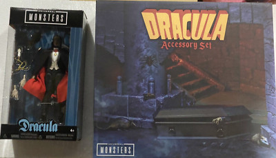 NECA Dracula Monsters Action Figure & Monster Coffin Sealed lot x2 New