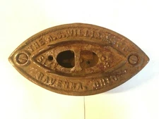 Vintage Sad Iron Base AC Williams Co Ravenna Ohio Size 3