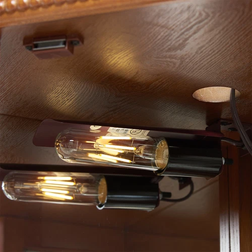 6 Shelf Corner Curio Display Cabinet,69.49"H Lighted Wooden Bar Glass Cabinet - Picture 32 of 47