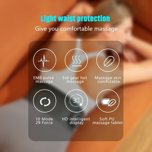 Elektrischer Bauchtoner Bauchgurt USB Vibration Körper Taille Bauch Abnehmen - Bild 12 von 24