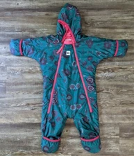MEC Bundle Up Bunting infant girls green one piece snow suit size 12 months