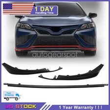 For 2021-2024 Toyota Camry SE XSE Black Front Bumper Lower Grille Molding Trims