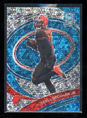 2021 Panini Spectra Odell Beckham Jr. #24 Blue Disco Prizm 54/60 Browns Y2717