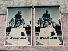 2 Vintage Fort Bragg Army Writing Tablet Notepads by Crest-Craft, Notebook