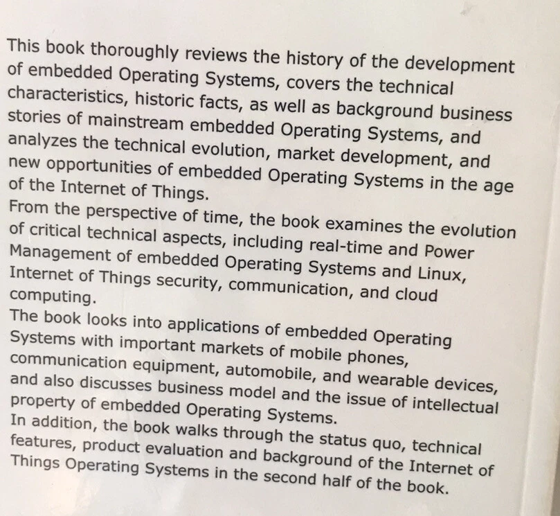 New Embedded Operating System  Book - Image 3 of 3