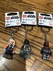 Lego Star Wars Key Chains lot of 3 NEW MANDALORIAN DARTH MAUL AHSOKA TANO