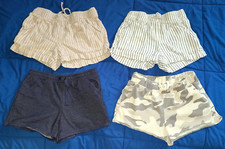 lot of 4 girls SHORTS, Carter's Old Navy, size small 6-7, drawstring pockets
