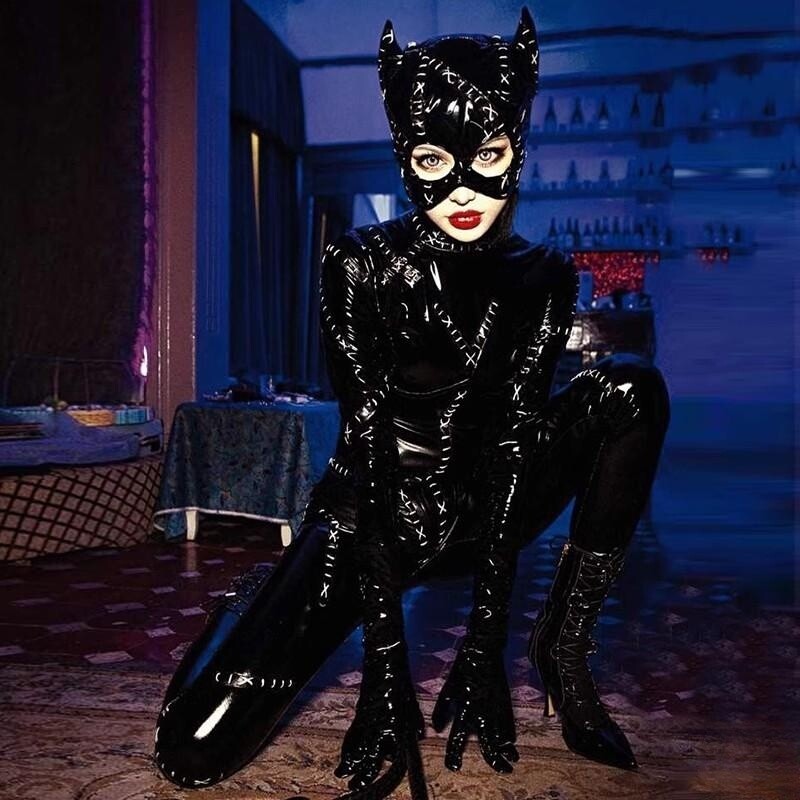 Batman 2022 Catwoman Cosplay Costume Selina Kyle Outfit Jumpsuit For  Halloween