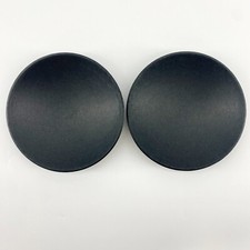 2- 110mm / 4.33" Speaker Dust Caps For Sub-Woofer Bass Speaker Black Paper W/Lip