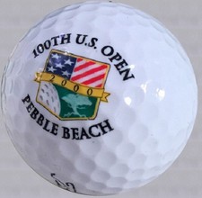  3-Ball Gift Pack Top Flite 100th U.S. Open Pebble Beach Logo Golf Balls