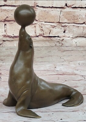 MILO 1960 HARBOR SEAL BRONZE SCULPTURE ART WORLD FAMOUS ARTIST GIFT