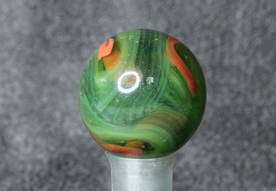 Vintage Alley Agate Co. Coral Marble 9/16" eBay