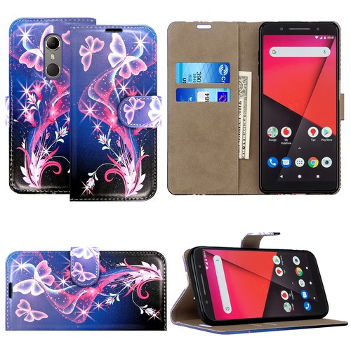 Funda Para Vodafone Smart V10 X9 N8 E8 Abatible Cuero Antigolpes Billetera Teléfono Cubierta - Imagen 14 de 30