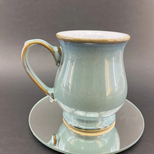 Denby England Footed Regency Green Craftsman Mug Stoneware Vintage