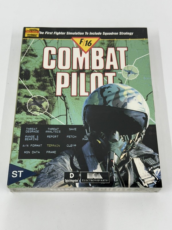 F16 Combat Pilot Game Atari ST Electronic Arts - New Sealed