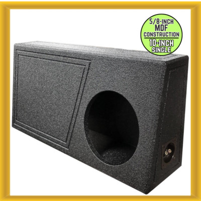 QPower  QBOMB  Single 10'' Ported Empty Woofer Car Enclosure (Behind Seat)