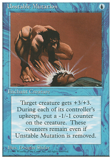 Magic the Gathering MTG Unstable Mutation (110) Fourth Edition   NM