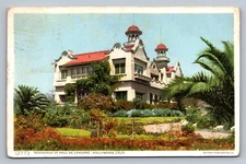 Postcard CA Hollywood Residence Artist Paul de Longpre Detroit Publishing J807