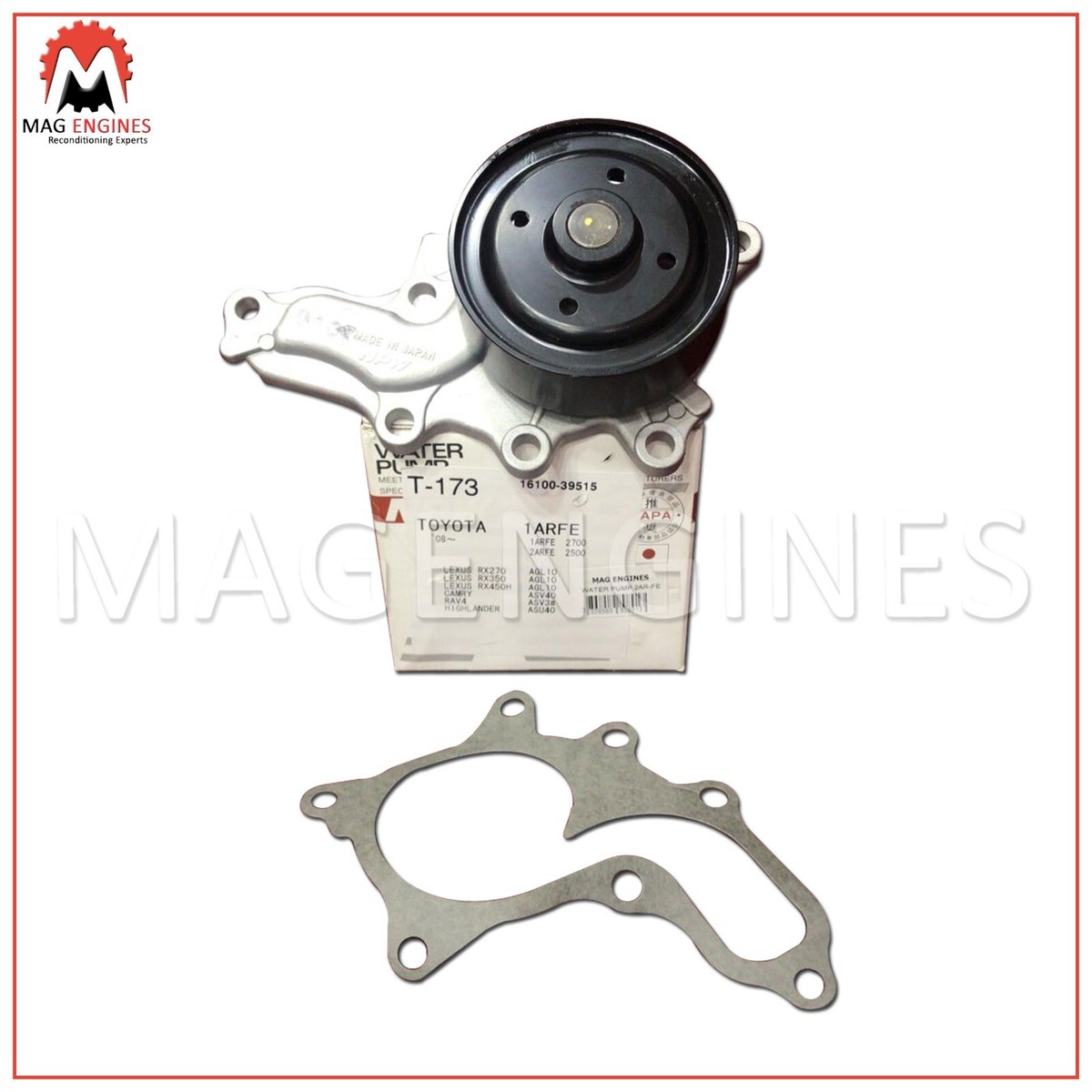 16100-39515 WATER PUMP TOYOTA 1AR-FE 2AR-FE FOR VENZA CAMRY 16100-39515 WATER PUMP TOYOTA 1AR-FE 2AR-FE FOR VENZA CAMRY