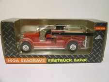 Ertl 1926 Seagrave Firetruck Bank - Mint in Box