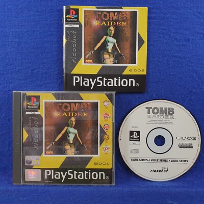 Jeu Tomb Raider Complet Pour PlayStation 1 - Version PAL FR Avec Bible Des Secrets