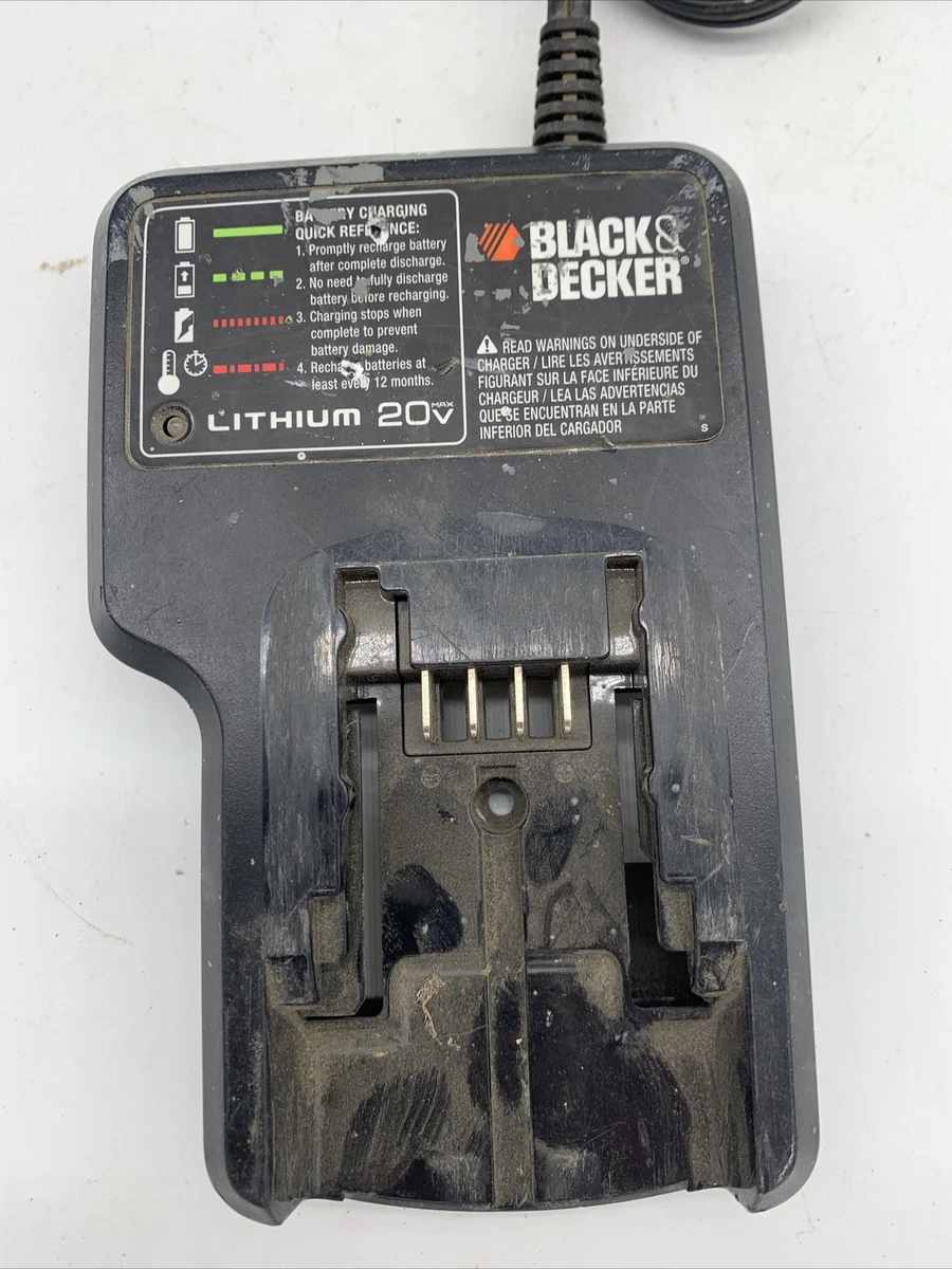 BLACK+DECKER 20-V Lithium-ion Battery Charger (Charger Included) in the  Power Tool Batteries & Chargers department at