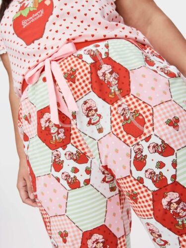 Peter Alexander ♡ Strawberry Shortcake PJ Pant Pants Size 2+ 20 22 24 🍓🍰❤️💕 - Picture 2 of 13