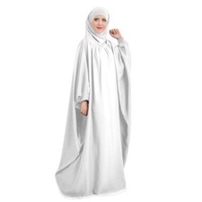 Muslim Women Prayer Khimar Arab Dress Abaya Hijab Arabic Farasha Overhead Kaftan