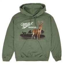 Miller High Life Wildlife Deer Green Colorway Hoodie Green