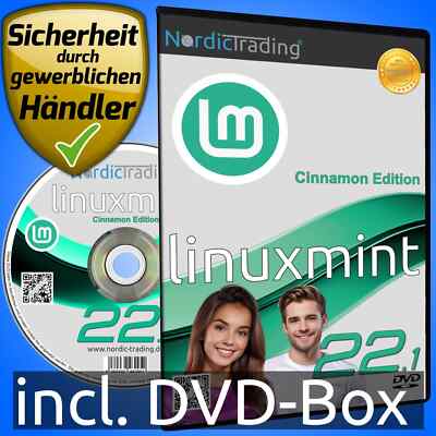 NEU: Linux Mint 22.1 ''Xia'' Cinnamon DVD Betriebssystem Markenware