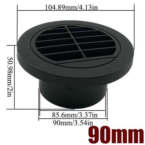 Manguera de ventilación de salida de aire caliente y pieza en T de conducto de tubería de 90 mm para manguera de calentador diésel - Imagen 25 de 35