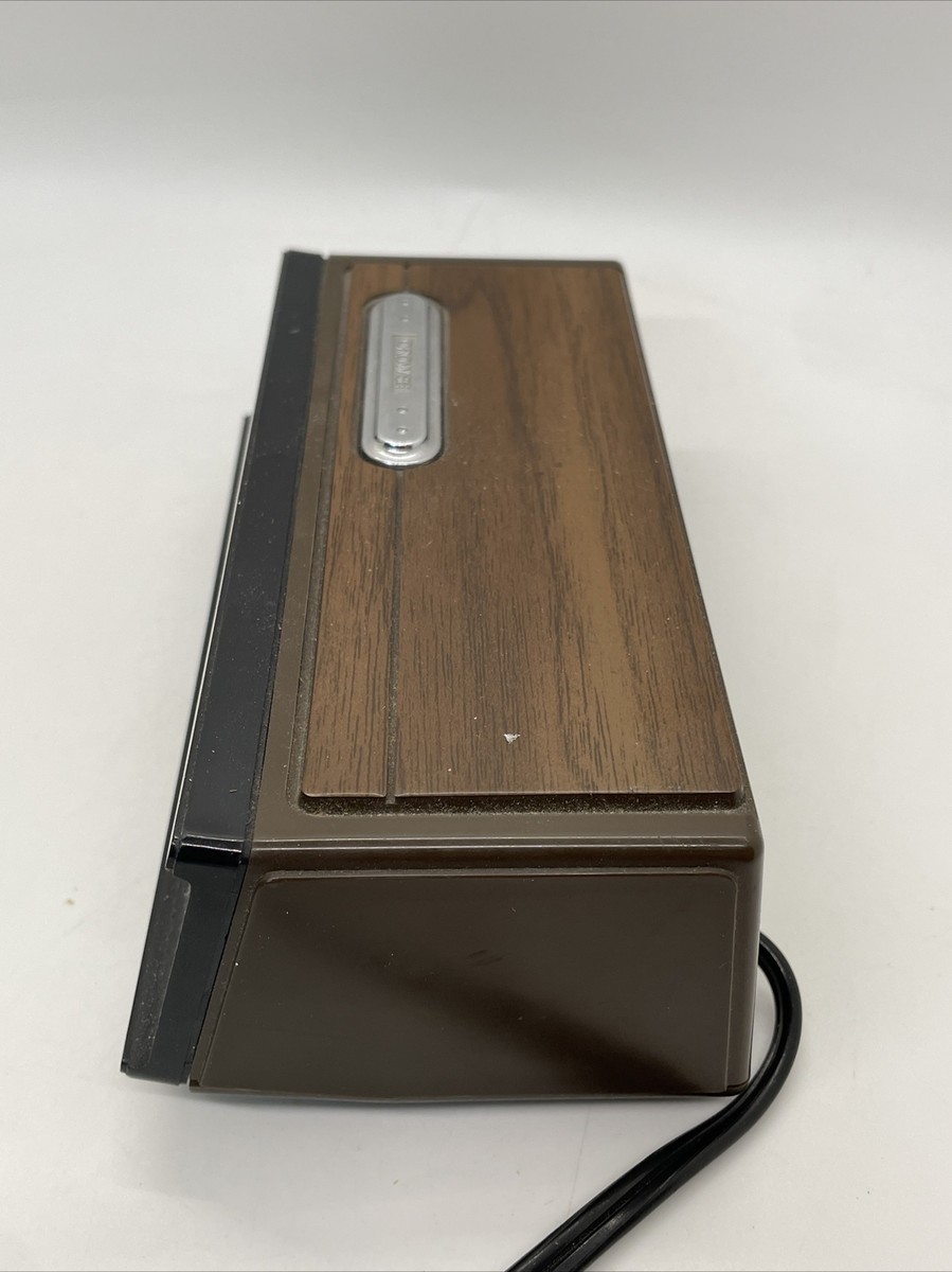 Ken-Tech Model NO. T-2096C Vintage Digital Alarm Clock Faux Wood