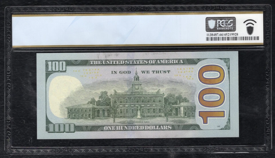 FR. 2187-L 2009-A $100 FRN “FANCY S/N LL88999888C” PCGS BANKNOTE GEM UNC-66PPQ - Image 2 of 2