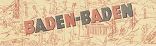 Spielbank Baden-Baden Prospekt Casino Reklame Roulette um 1930
