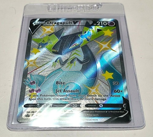 Shiny Dragapult V SWSH096 Pokemon TCG Shining Fates 2021 New