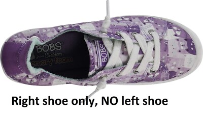 Bobs Skechers Women's Beach Cat US 9, Eur 39, only right shoe, purple lavender