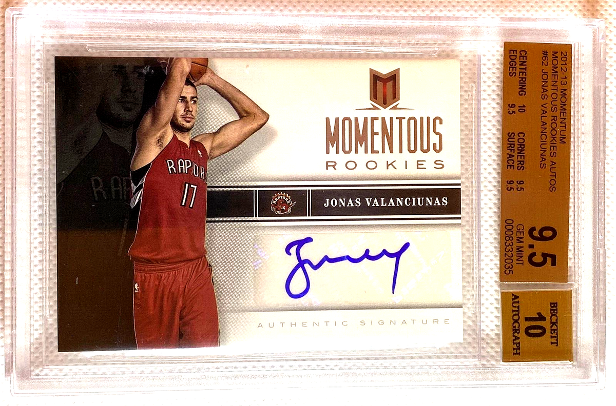 BGS 9.5 2012 Panini Momentum Momentous Rookies Jonas Valanciunas