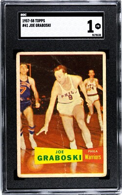 1957-58 Topps JOE GRABOSKI Warriors #41 SGC 1 Poor **GRADED SET BREAK**